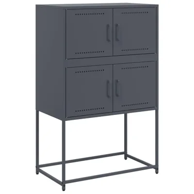 Obrázek produktu pro Příborník antracitový 68,5 x 38,5 x 107 cm ocel