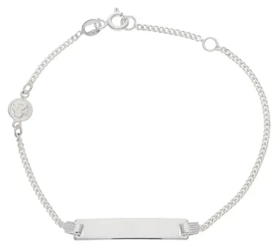 Produktbild von Gravur Armband Damen und Kinder JL48-03-0091 mit Schutzengel JuwelmaLux Silber 925 14 cm lang
