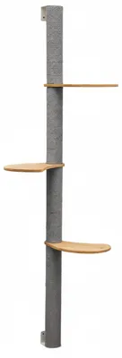 Zdjęcie produktu dla drapak ścienny 170 cm z 3 platformami dla kotów - sizalowy drapak do montażu na ścianie