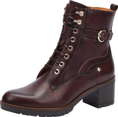 Produktbild von Pikolinos Damen Stiefelette Leder Schnürboot Schnalle Llanes W7H-8510, Größe:40 EU, Farbe:Rot
