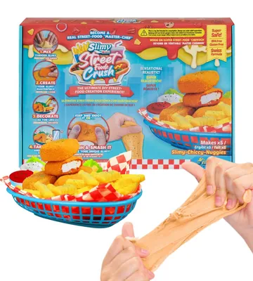 Produktbild von Street Foodz Crush Chiccy Nuggies Slime und Knete Kreativ-Set Kochspiel zum selber Mischen Formen und Dekorieren kreatives Gestalten Chiccy-Nuggies