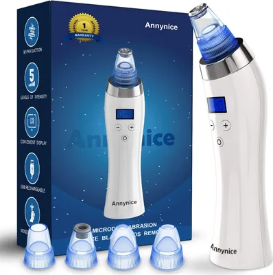 Produktbild von Mitesserentferner Porenreiniger - Starke Saugkraft Mitesser Sauger Porensauger Professionell Vakuum Mitesser Entferner Gesicht Poren Reinigung Sauger Gerät mit LCD Bildschirm