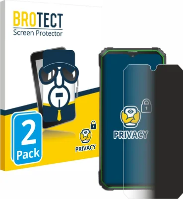 Produktbild von 2x BROTECT Sichtschutzfolie für Blackview BL8800 PRO 5G Anti-Spy Privacy Sichtschutz Blickschutz Folie Blaulicht-Schutz