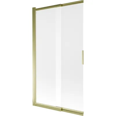 Zdjęcie produktu dla Mexen Fox parawan nawannowy 2-skrzydłowy przesuwny 100 x 150 cm, szron, złoty - 891-100-002-50-30