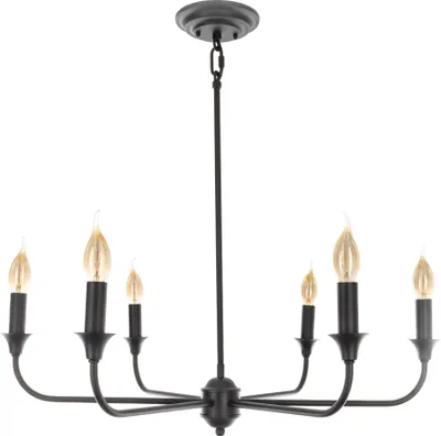 Produktbild von Kronleuchter Crafdeco - Schwarz Modernes Design Elegante Pendelleuchte für Wohnzimmer Esszimmerlampe Büro Stilvolles Hängeleuchte