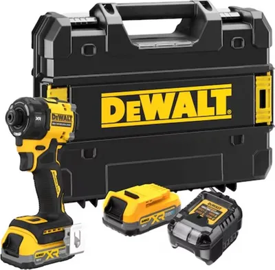 Image de Visseuse à chocs Premium Hydraulique XR 18V Brushless - DEWALT - avec 2 batteries 18V 1.7Ah - chargeur - TSTAK - DCF870E2T-QW