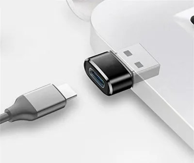 Produktbild von CHPN – USB 3.0 Typ A auf USB 3.1 Typ C – USB-Anschluss – USB-C auf USB 3.0 – Laptop-Adapter – Adapter – Schwarz – Universal