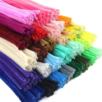 Bastel-Chenilledraht, 350 Stück, 30 cm, bunt, 6 mm