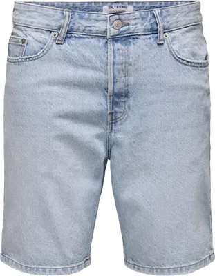 Produktbild von ONLY & SONS Sommerliche Denim Bermuda -Shorts mit Umschlag Größe: XL