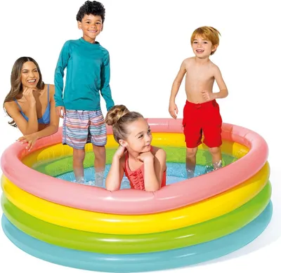 Produktbild von Aufblasbarer Pool Rainbow 4 Ringe 168 x 46 cm INTEX 56441