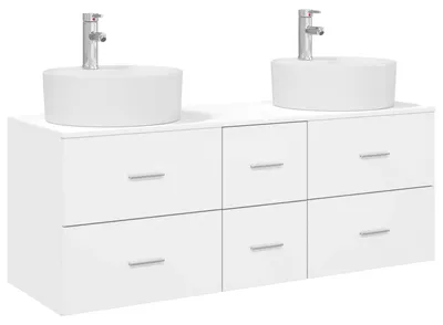 Immagine prodotto di vidaXL Set di mobili da bagno, 3 pezzi, bianco, 49,5 x 44,5 x 65 cm