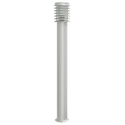 Zdjęcie produktu dla Lampa Ogrodowa Na Słupku, Srebrna, 100 Cm, Stal Nierdzewna Lumarko!