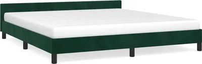 Obrázok produktu pre vidaXL Rám postele bez matraca tmavozelený 180x200 cm zamat