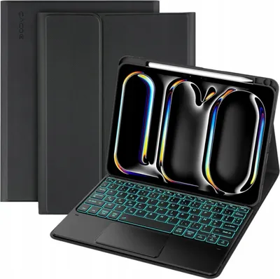 Zdjęcie produktu dla Etui Z Klawiaturą I Touchpadem Do Ipad Pro 11" Rgb Azerty Czarne