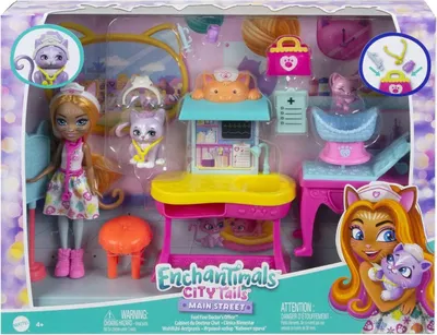 Immagine prodotto di Mattel Enchantimals visita dal dottore con il gattino HLH22