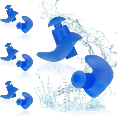 Produktbild von Wasserdichte Silikon-Ohrstöpsel für Erwachsene und Kinder zum Schwimmen und Schlafen
