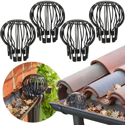 Produktbild von 4er-Set Dachrinnenfilter, Laubsieb, Reinigungsbürste, Dachrinnenkorb