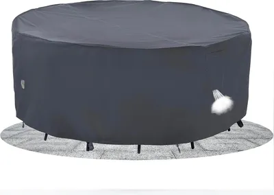 Produktbild von Gartenmöbelhülle - wetterfest - 230 x 80 cm - grau