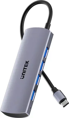 Image de Hub USB-C Unitek 4 en 1 USB-C 10 Gbps, 4x USB-A