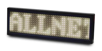 Produktbild von ALLNET Namensschild elektronisch programmierbar Seriell - Farbe weiss