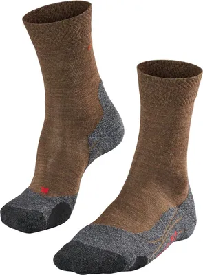 Image de Chaussettes de randonnée FALKE TK2 Melange, couleur moka, taille 44-45