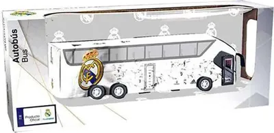 Produktbild von Bandai Real Madrid Cf Retrofriction-bus Mit Zu öffnenden Seitentüren Maßstab 1:50 Durchsichtig  Durchsichtig One Size