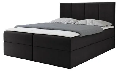 Produktbild von MIRJAN24 Boxspringbett Rebos, Ehebett mit zwei Bettkästen, Doppelbett mit Topper (Polo 897, Größe: 160x200 cm)