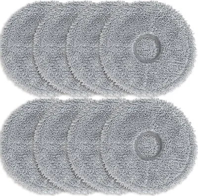 Produktbild von 8 Mikrofaser Wischpads für Dreame L10s Ultra, Xiaomi X10+, Ersatzmopptücher für Saugroboter