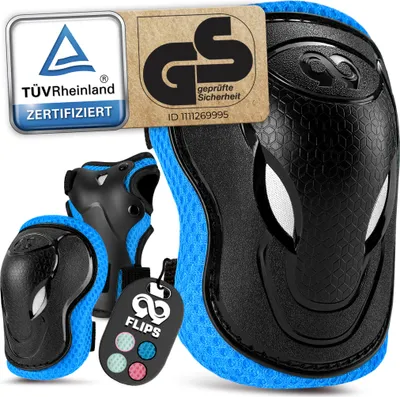 Image de Inliner Schoner Kinder Set avec GS [6pc] genouillères enfants protecteurs pour le skateboard, inliner enfants équipement de protection 99FLIPS
