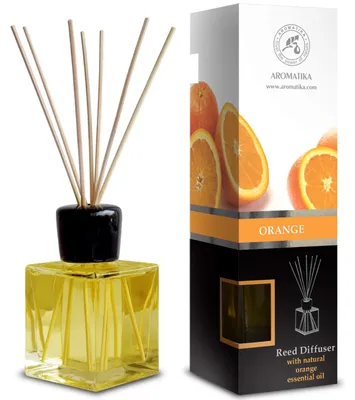 Raumduft-Diffuser Orange 200ml mit 10 Rotanstäben