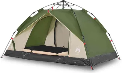 Obrázok produktu pre vidaXL Kupolový kempingový stan 3 osoby zelený Rýchlorozopínací