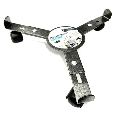 Produktbild von Pflanzenroller Metall Rund Verstellbar Ø 25 – 30 cm 3 Rollen Blumenroller Rolluntersetzer