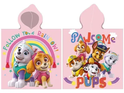 Image de FARO Paw Patrol Poncho pawsome Coton - Terry, 55/110 cm