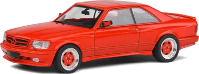 Produktbild von Solido 421436750 Mercedes 560 SEC AMG Widebody 1990 rot 1:43