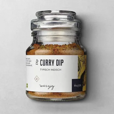 Produktbild von Wajos Curry Dip typisch indische Gewürzmischung 100g