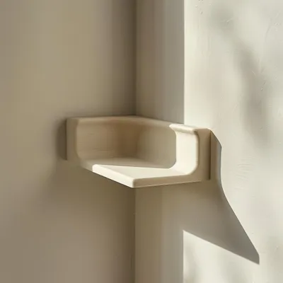 minimalistisches Eck-Wandregal für kleine Räume – Decords Wandregal, Produktansicht 1