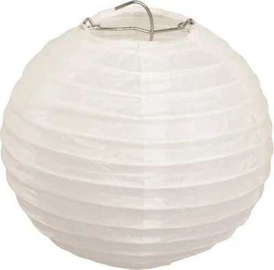 Produktbild von Papierlampions rund, Ø 13 cm, 6er-Set, weiss