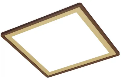 Produktbild von LED Panel Deckenlampe Deckenleuchte Backlight slim 18W braun gold Briloner