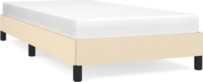 Obrázek produktu pro vidaXL Rám postele bez matrace krémový 90x200 cm látka