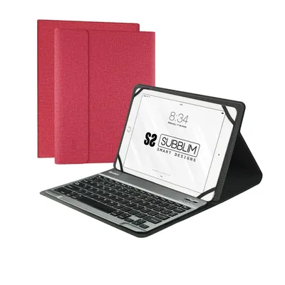 Obrázek produktu pro SUBBLIM SUB-KT2-BT0003, QWERTY, Španělský, 5 mil. znaků, Jakékoliv značky, Červená, 25,6 cm (10.1")