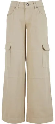 Image de Urban Classics - Jean cargo pour femmes TN1264 (29R) (gris-blanc brut)