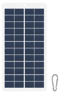 Obrázek produktu pro 10W přenosný solární panel 12V - vysoce výkonná solární nabíječka s připojením DC 5,5, lehká a snadno instalovatelná, ideální pro venkovní kempování