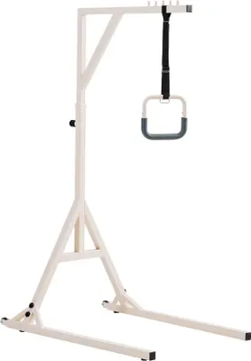 A medical aid device for helping people stand up.