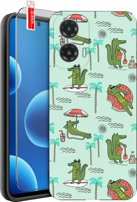 Imagen del producto de Funda para Motorola Moto G45 5G | DISEÑOS | Funda de silicona mate + cristal templado 9H