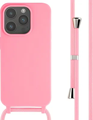 Produktbild von imoshion SilikonHülle mit Band iPhone 15 Pro - Rosa