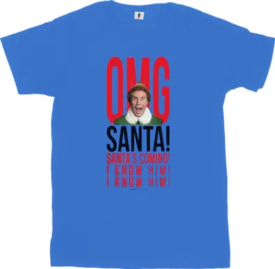 Produktbild von Elf - "OMG I Know Him" T-Shirt für Herren BI23959 (XXL) (Königsblau)