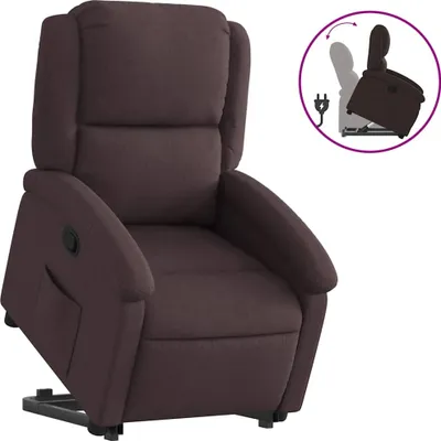 Produktbild von vidaXL Relaxsessel mit Aufstehhilfe Dunkelbraun Stoff