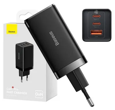 Produktbild von Baseus GaN5 Pro, Drinnen, AC, 20 V, 1 m, Schwarz