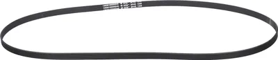 A black belt on a white background.