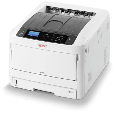 Produktbild von C824dn (grau/schwarz, USB, LAN, Duplex (Druck))